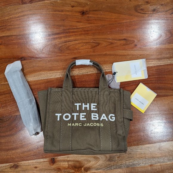 Marc Jacobs Handbags - Marc Jacobs The Tote Bag NWT - Small - Slate Green Canvas